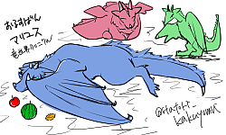 お留守番マリユス（らくがき）